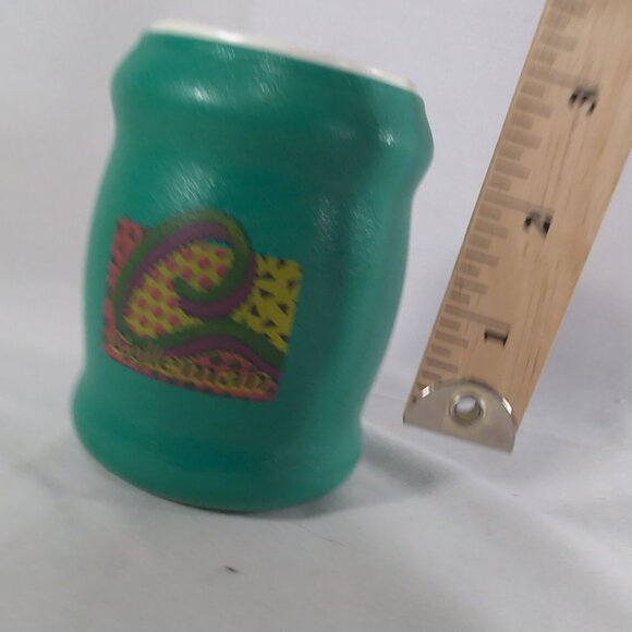 Coleman Can Koozie Vintage Green 80s 90s Pattern Tuffoams Insulated Beer Soda Po - Picture 8 of 8